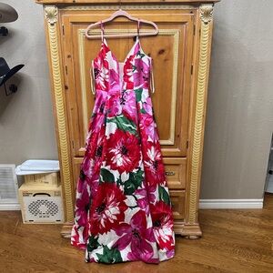 B. Smart Pink and White Dress